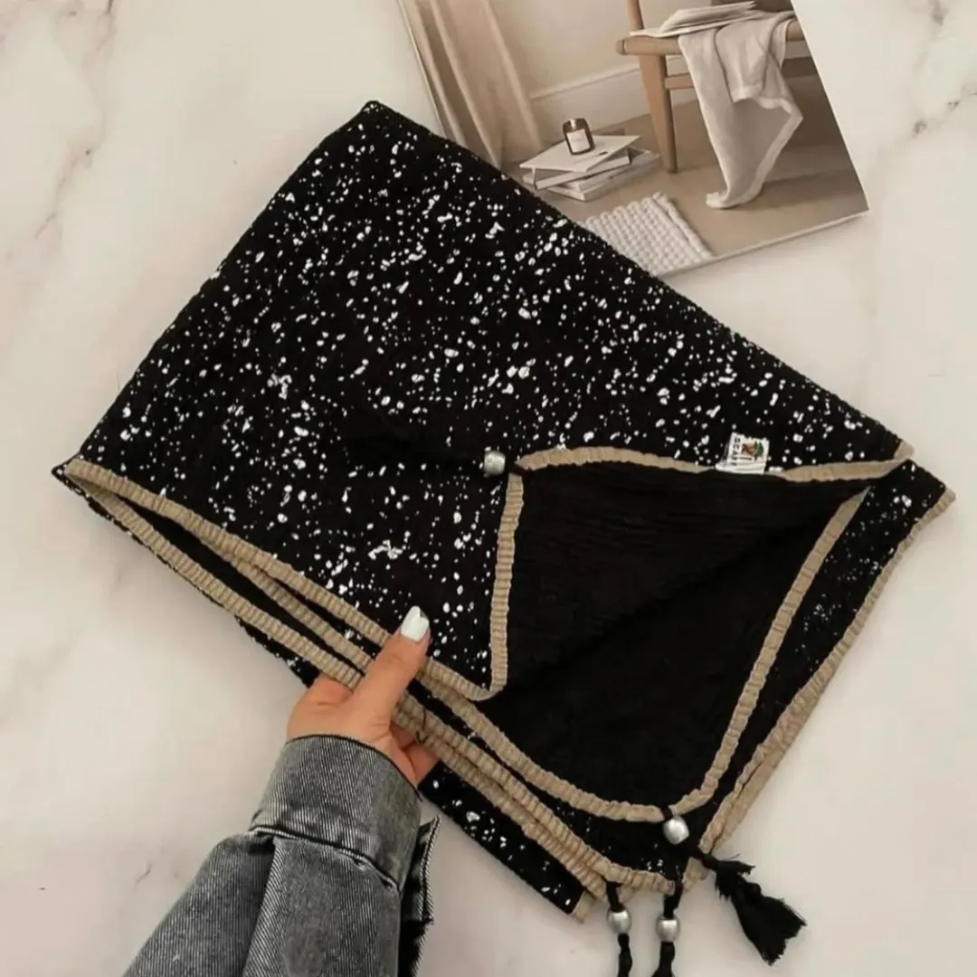 شال مشکی زنانه شاین