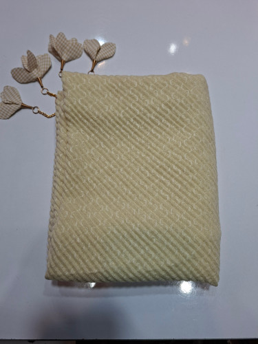 شال مجلسی نخی ژاکارد_منگوله فلزی_برند SUSU